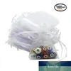 50Pcs 7x9 9x12 10x15 13x18 Cm Organza Bags Drawable Jewelry Packaging Product Activity Bag Gift & Pouches 55