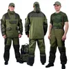 Mege Tactical Camouflage Military Russia Combat Uniform Set Working Clothing Outdoor Airsoft Paintball CS Gear Training uniform 211220