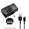 2em1 Comincan Usb Carregador rápido para S6 S8 S10 9V 2A EUA Plugue da UE Adaptador de parede de viagem completo 2A doca de carga doméstica com cabo preto tipo c saco opp