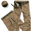 Winter Thicken Fleece Army Cargo Tactische Broek Overall Heren Militaire Katoen Casual Broek Warm Losse Baggy Joger 220325