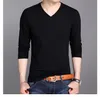 Winter Thick V-Neck Men Sweater Mink Cashmere Solid Warm Chic Pullovers Casual Jumper For Male Brand Knitted Clothes Tops polo men sweater