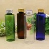 30 botellas de PET de hombro plano de 100ml con tapón reductor botella de plástico transparente recargable para aceite esencial de hidrosol