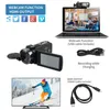 4K Ultra HD Camcorder Videokamera Wifi 30MP 3,0 Zoll 270 Grad Drehung LCD Touchscreen 16X Digitalzoom DV Camcorder Kamera