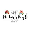 Wall Stickers Happy Mothers Day Floral Decals DIY Art For Kids Bedroom Living Room Home Decoration CCB14295