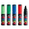 1pcs Uni Posca Paint Marker Pen- Broad Tip-8mm PC-8K 15 couleurs pour Dessin Peinture Y200723