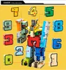 Blocos GUDI Tijolos de Robô 10 em 1 Montagem Criativa Figuras de Ação Educativas Transformador Número Modelo Brinquedos para Presentes de Crianças C1115