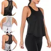 New Women Fitness Sport Camicia senza maniche Yoga Top Running GymShirt Vest Athletic Canotta Yoga Gym Wear Canotta Quick Dry T200601