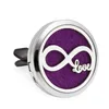 Bil Air Freshener Aromatherapy Essential Oljet Locket Pendant Parfym Locket Car Diffuser Ventil Klippare 10st Filt pads som gåva