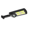 100COB 128COB Solar Street Lampe Außenwandsicherheitslicht wasserdichte PIR -Bewegungssensor Fernbedienung