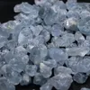 1000 g de cristal de quartz minéral naturel bleu célestite en vrac, pierre brute, gravier, pierre précieuse de guérison, roches brutes pour l'artisanat, la décoration de la maison, la fontaine