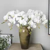 Elegante kunstmatige Phalaenopsis bloemen 103 cm / 40 "lengte vlinder orchidee boeket voor thuis ornament bruiloft decoratie 7 kleuren