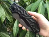 1Pcs New Strong Survival Tactical Folding Knife 440C Gray Titanium Coated Drop Point Blade Aluminum Handle With Retail Box