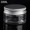 Duidelijke plastic jar en deksels lege cosmetische containers make-up box reizen pakking fles 30 ml 40 ml 50ml 60ml 80ml 100ml 120ml 200ml 250ml