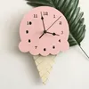 Nordic Lody Zegary ścienne Cartoon Mute Watch Wall Home Decor Dekoracje Dla Dzieci Dekoracje Ścienne Śliczne Ornament Baby Prezent Reloj de Pared Y200109