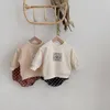 Autumn Cute Dog Long Sleeve Sweatshirts and Dot Shorts 2 PCS Set Baby Boys and Girls Cotton Outfits LJ201223