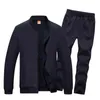 WWKK Uomini Tute di Colore Solido Abbigliamento Sportivo 2020 Giacca da Uomo di Autunno + Pantaloni Tuta Maschio Felpa Casual 2 Pezzi Set casuais Y1221