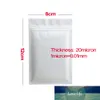 Bags 50pcs Matte Black White Heat Sealable Plastic Flat Mouth Packaging Bag Smell Proof Aluminum Foil Mylar