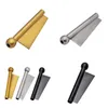 Fashion Metal Cylindrical Smoking Pipes 68mm plated Silvery Golden Black Straight Type Pipe Durable Stainless Steel Home Man 13yh G2
