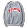 Fashion-backwoods Designer hoodie individuell rock mäns t-shirt tröja brev tryck mode casual pullover tröja länge ärm män