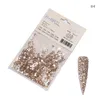 Nail art diamond SS series red bottom flat bottom rhinestone flame Diamond Rose gold nail paste Nail Art Decorations 50 pcs