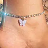 butterfly tennis anklet