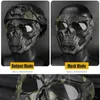 Halloween esqueleto airsoft máscara rosto cheio crânio cosplay masquerade festa máscara paintball jogo de combate militar rosto protetor mas y287n