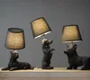 Danimarca Cuccioli di cane Lampade da tavolo Animali in bianco e nero Lampada da scrivania Camera da letto Comodino Camera dei bambini Soggiorno Decorazioni per la casa Apparecchi di illuminazione