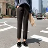 2019 Autumn New Women Women Elastic Woolen Pant Feminino Plus Tamanho Casual Casual