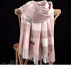 Hoge kwaliteit 100% kasjmier sjaal mode klassieke plaid bedrukte kasjmier sjaal ultra zachte thermische kasjmier sjaal 190*70 cm