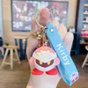 Keychains Kirby key ring, toy, kitchen mask, cartoon, pendant, lovely pink backpack, girl Christmas gift, series