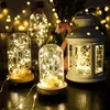 Guirnaldas de luces LED de 2M, alambre plateado, guirnaldas navideñas, adorno de luces de hadas, decoraciones navideñas para el hogar, habitación, decoración de fiesta, buena 6928106