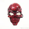 Halloween Adulti Maschera teschio Fantasma di plastica Maschera horror Oro argento Maschere viso teschio Unisex Maschere per feste in maschera di Halloween Prop WVT0943