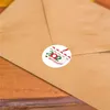 500pcs / Rulo 2020 Noel Kağıt Çıkartma Noel DIY Hediye Aile Karantina Dekorasyon Sticker Noel Parti Süsleri Noel Sticker