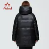 Astrid Winter Women's Coat Kobiet Long Model ciepła kurtka moda z kapturem Bio-Down duże rozmiary Kobiece odzieży 7253 201127