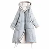 Women's Down Parkas Winter -Selling Jacket Fashion Thick Warmth Knee Coat Women Outdoor Leisure Mid -Length Luci22