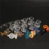 Palenie banger kwarcowy z carb cap 10mm 14mm kwarców paznokci kobieta mężczyzna 45 90 stopni wiadro na Dab Rig Bong