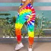 التعادل صبغ 3d مطبوعة sweatpants الأزياء المتناثرة عداء ببطء السراويل الملونة مخدر المسار السراويل سليم الشارع الشهير النساء السراويل # 3 201118