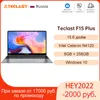 Teclast F15 Plus Windows 10 Ultra Light Laptop 15,6 polegadas 1920x1080 FHD Intel Gemini Lake N4120 8GB LPDDR4X 256GB SSD Notebook