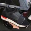 Outdoor Casual Shoes Pointed Toe Race Runner Trainer Skor Män Kvinnor Flat Low Cut Lace Up Andas Mesh Sneaker