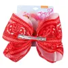 New party 7.5inch large bowknot girls hair clips jojo siwa bows kids barrettes baby BB clip baby girl hair accessories