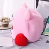 Cartoon Kirby Gefüllte Plüsch Tier Hut Plüsch Puppe Kopfbedeckung Kissen Nickerchen Baby Geburtstag Spielzeug LJ200902