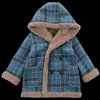 Barn varm ulljacka päls med huva för pojkar högkvalitativa barn pojke tjocka vinterkläder ytterkläder för ålder 2-13 år gammal LJ201203