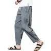MrGoldenBowl Store Plus Taille Coton Lin Harem Pantalon Mens Jogger Pantalon Mâle Casual Summer Track Pantalon Pantalon 201116