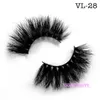 VMAE 5D 25mm Mink Eyelashes Siberian Mink Fur Lashes Sexig anpassad privat etikett Lång fluffig ögonfrans mjuk naturlig 3D -minkögonfransförlängning