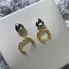 Titanium steel T simple steel ear nail ear line earrings for woman jewelry2818