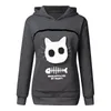 Women's Hoodies Sweatshirts Fashion Cat Lovers Hoodie Kangaroo Dog Pet Dropshipping Pullovers Cuddle Pouch Sweatshirt Pocket Animal Ear Hooded tracksuits