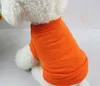 10st Pet T-shirts Summer Solid Dog Clothes Fashion Top Shirts Vest Cotton Clothes Dog Puppy Small Dog Clothes