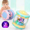 Spädbarn Toys Carousel musikalisk hand trumma slog ledd musik tidiga pedagogiska leksaker roliga barn lärande utvecklings baby rattles lj201113