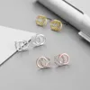 2021 New Brand Designer Double Letters Earrings Ear Studs Gold Tone Earring For Women Men Wedding Party Jewelry Gift