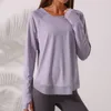 Women Tracksuit Tops Tees T-Shirt Clothing Yoga Blouse Fitness Sports Running Beauty Back Leisure Outdoor Quick-Torking Women's Long Sleeved